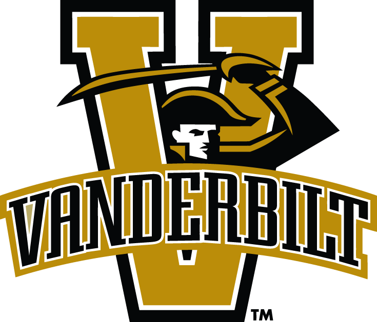 Vanderbilt Commodores 1999-2003 Primary Logo t shirts iron on transfers...